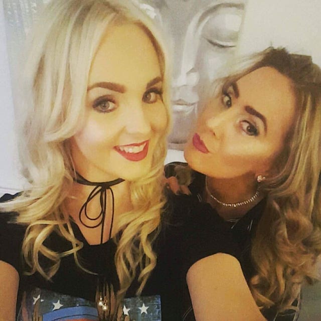 Lisa Lees, right, with her daughter Lauren Ashleigh Lees