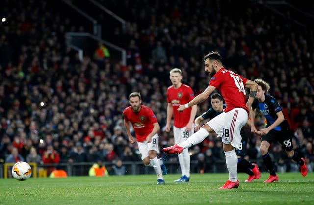Bruno Fernandes opened the scoring from the penalty spot