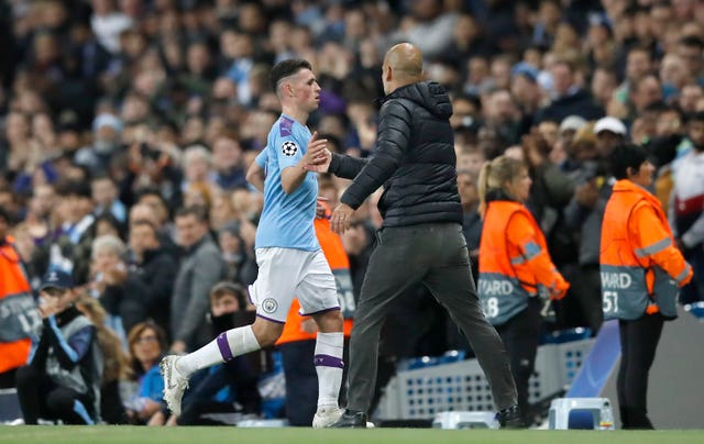 Phil Foden was sent off late on