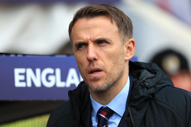 England Women’s Manager Phil Neville. (PA)