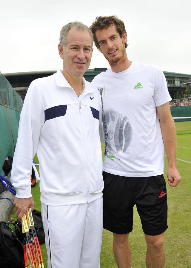 John McEnroe, left, is unsure about Murray's singles prospects