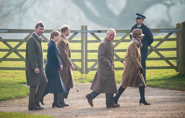Royals attend Church service