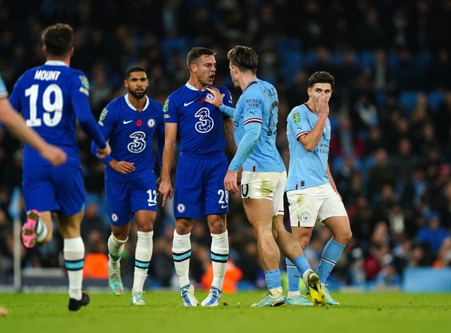 Riyad Mahrez and Julian Alvarez score as Manchester City brush aside Chelsea