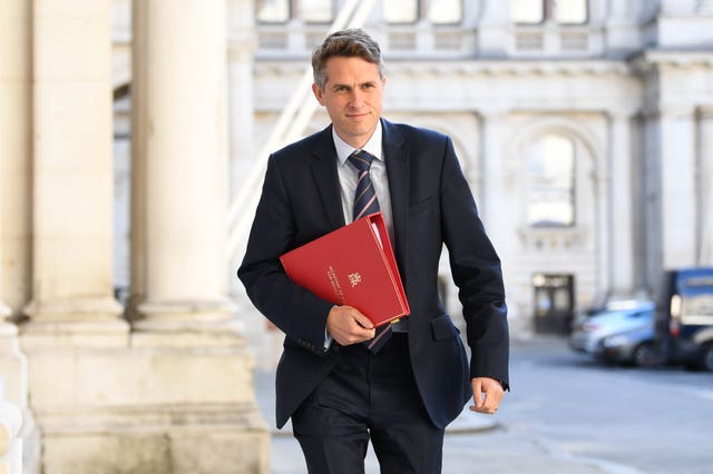 Education Secretary Gavin Williamson