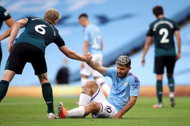 Aguero required surgery after suffering a knee injury last season