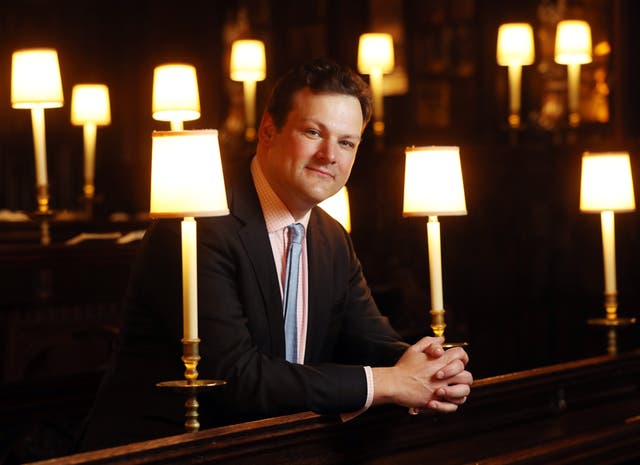 James Vivian, Organist and Director of Music at St George’s Chapel in Windsor Castle, will be in overall control of the royal wedding music. (Jonathan Brady/PA)