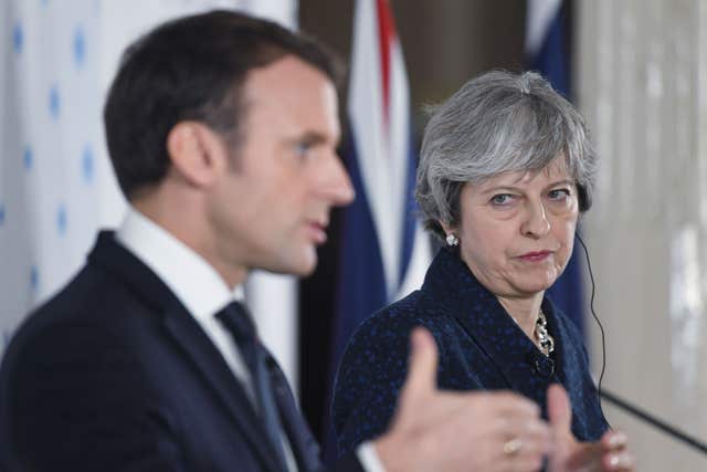 Emmanuel Macron has warned the UK about the conditions for single market access after Brexit (Stefan Rousseau/PA)