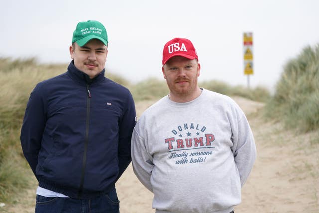Donald Trump supporters at Doonbeg