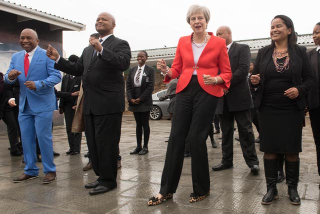 Theresa May trip to Africa