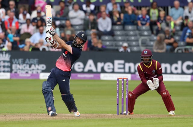 Moeen hit eight sixes and seven fours in his knock of 102 (David Davies/PA).