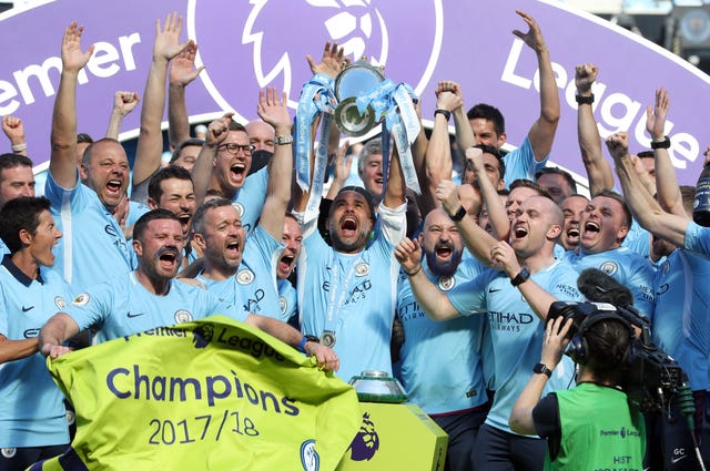 Manchester City were the runaway Premier League champions last season (Martin Rickett/PA)