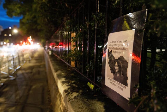 Iranian Embassy protest