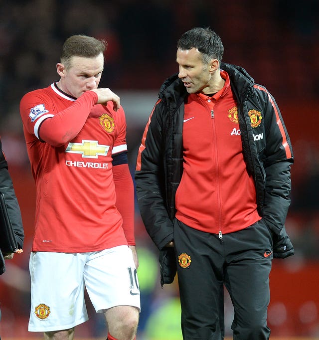 Wayne Rooney, left, and Ryan Giggs