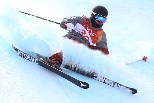 Kenworthy competing in the men's Slopestyle in PyeongChang