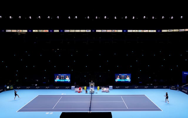 The match was played in front of a virtually empty arena