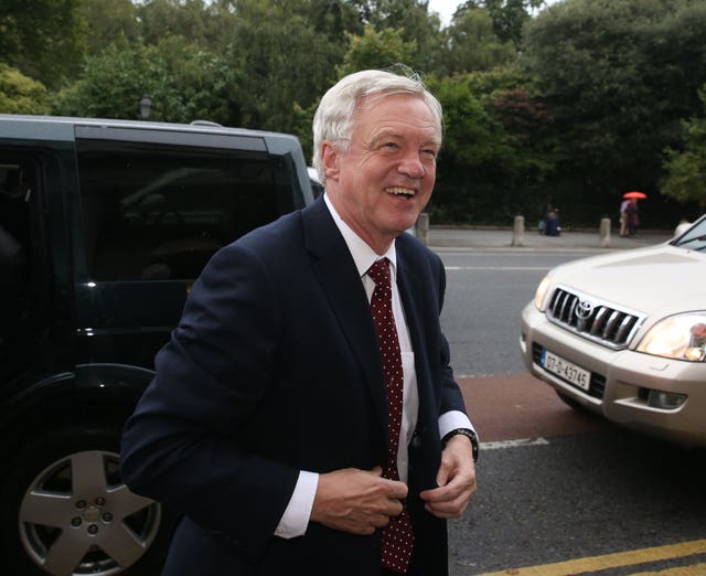 Brexit Secretary David Davis pictured during a visit to Dublin (Brian Lawless/PA)