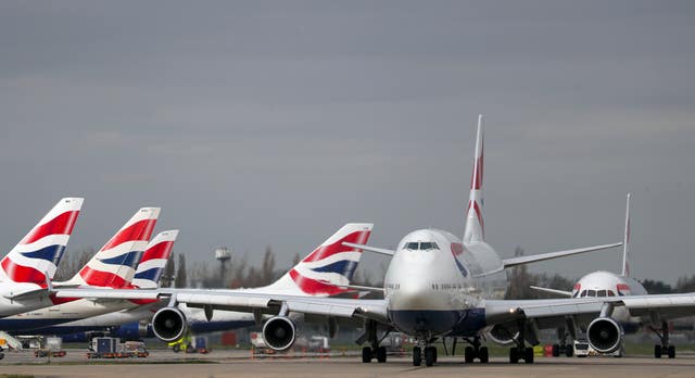 BA planes