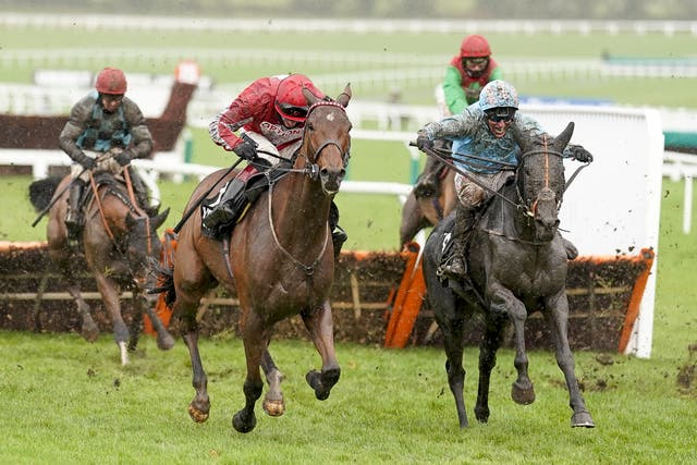 The Shunter (right) runs in the Morebattle Hurdle at Kelso