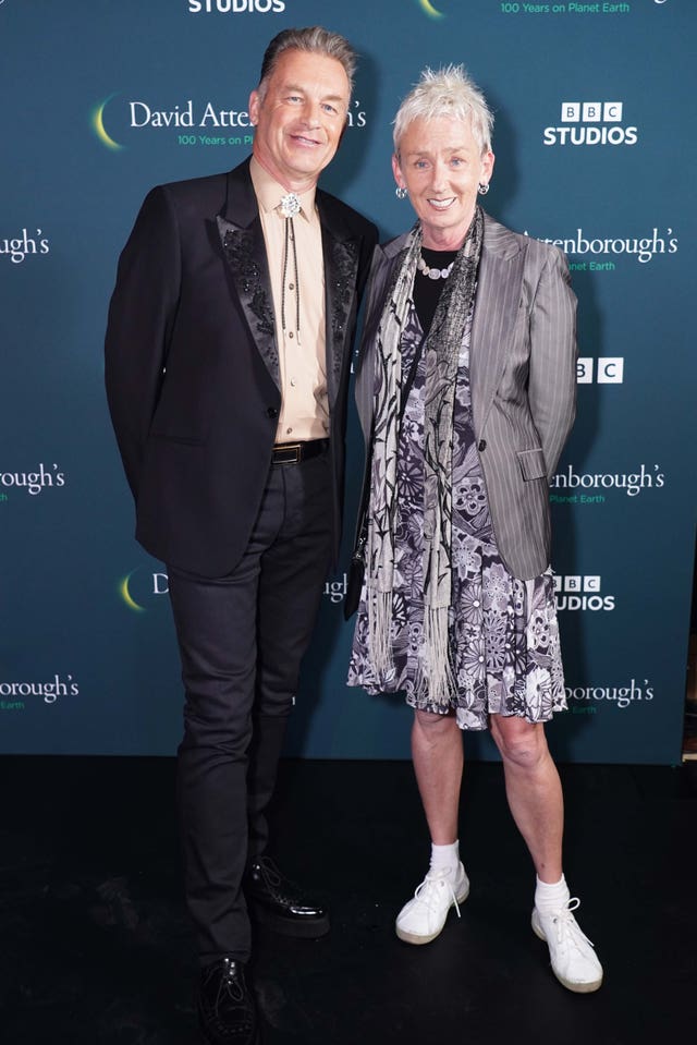 Chris Packham and Muriel Gray