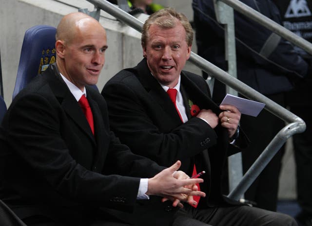 Steve McClaren, right, was assisted by current Ajax manager Erik Ten Hag at FC Twente