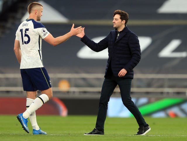 Ryan Mason, right, has taken interim charge of Tottenham (Adam Davy/PA)