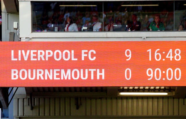 Liverpool equalled a Premier League record