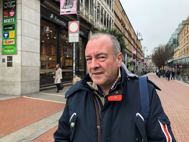 Cathal O’Connor outside St Stephen’s Green shopping centre in Dublin