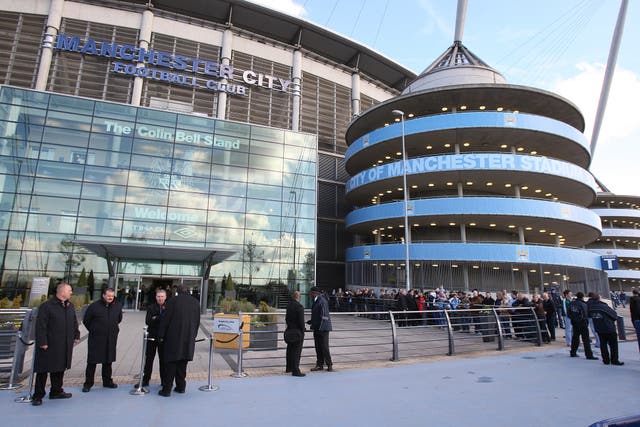 The Colin Bell Stand at the Etihad Stadium 