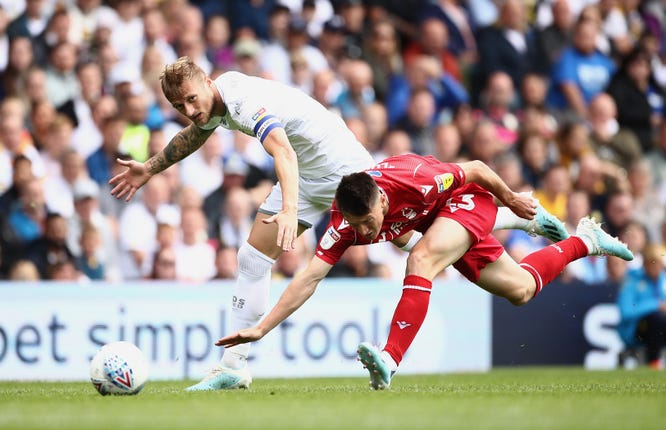 Liam Cooper, left, has won a call-up