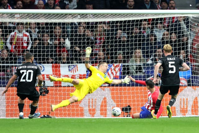 Alvaro Morata scores the first of his brace