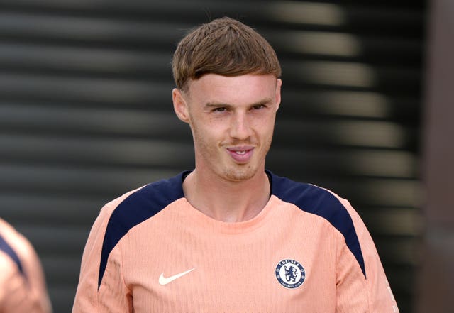 Chelsea’s Cole Palmer during a training session