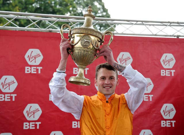 Clifford Lee with the Ayr Gold Cup