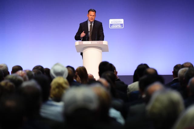 Russell Findlay speaks at the Conservative party conference