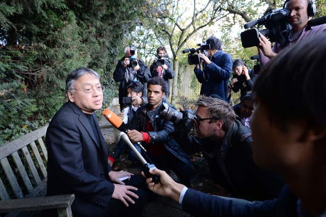 Kazuo Ishiguro won the Nobel Prize In Literature (John Stillwell/PA)