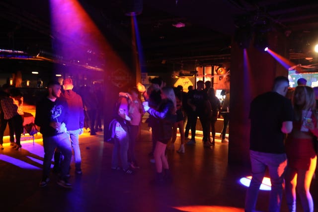 People in a nightclub