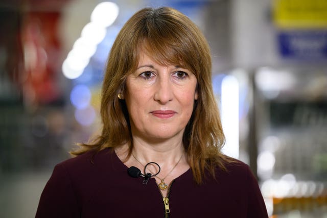 Chancellor of the Exchequer Rachel Reeves speaks to the media about the October inflation statistics from the Office of National Statistics, during a visit to a Tesco supermarket in Earl’s Court, west London