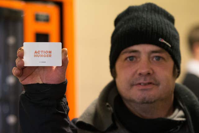 Vending machine for homeless
