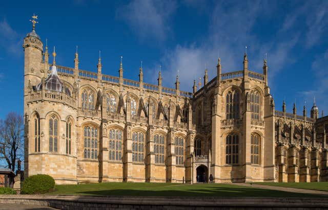 St George's Chapel at Windsor Castle, Berkshire, where Prince Harry and Meghan Markle will have their wedding service (Dominic Lipinski/PA)