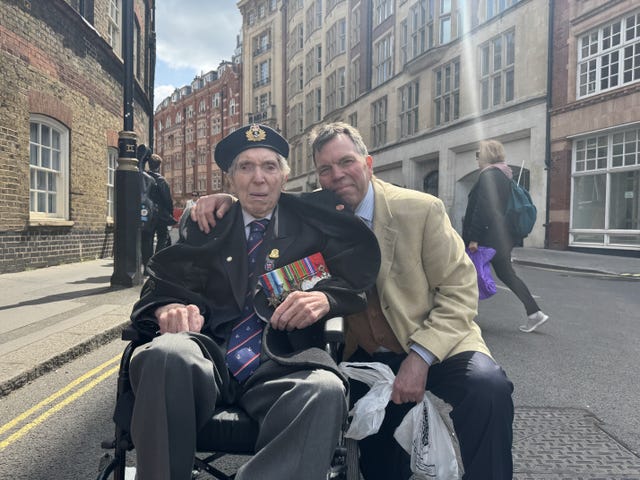Peter Kent with his son Stephen