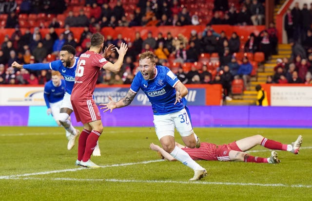 Aberdeen v Rangers – cinch Premiership – Pittodrie Stadium
