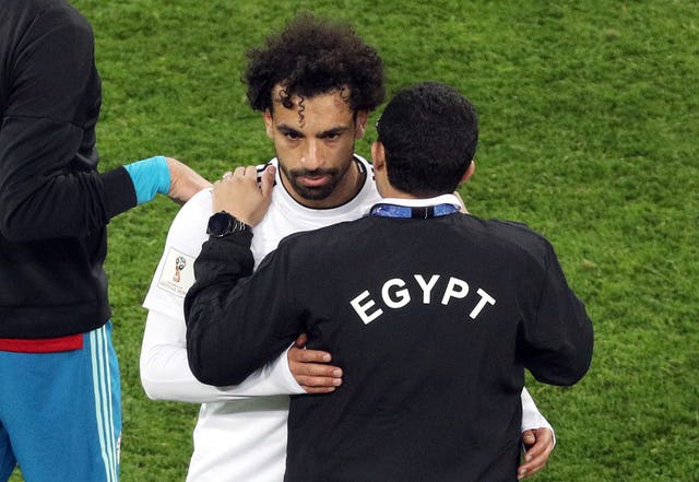 Mohamed Salah, left