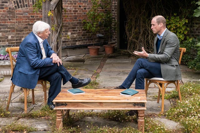 Sir David Attenborough has supported William's Earthshot Prize from its early days. Kensington Palace/The Earthshot Prize