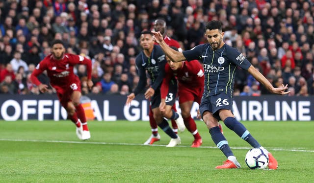 Mahrez blazed his spot-kick over the bar