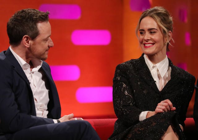 James McAvoy and Sarah Paulson 