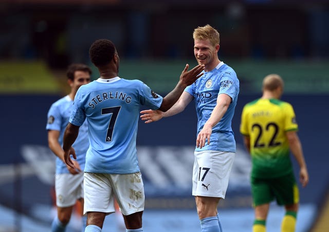 Kevin De Bruyne equalled Thierry Henry's Premier League assist record at the Etihad Stadium