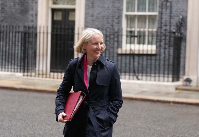 Environment, Food and Rural Affairs Secretary Emma Reynolds leaves after a Cabinet meeting in Downing Street, London