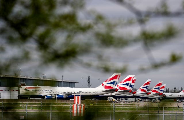 BA planes at Heathrow