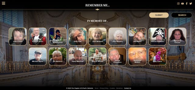 St Paul's Cathedral Remember Me initiative