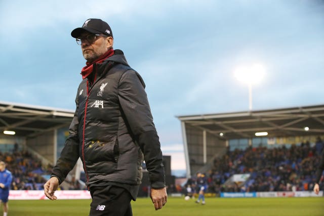 Jurgen Klopp's side could not beat League One Shrewsbury despite leading 2-0