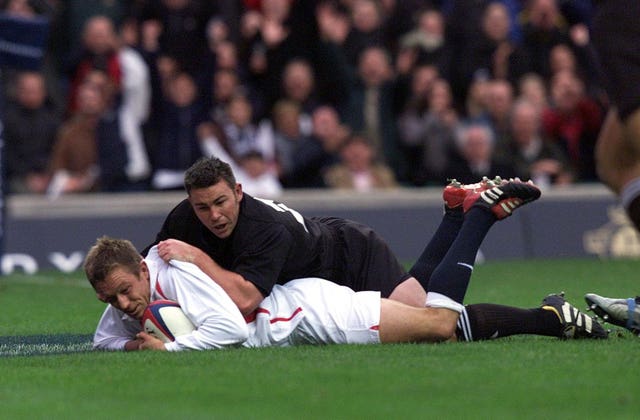 Jonny Wilkinson dotted down a fine try against New Zealand